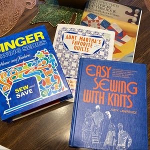 Vintage Sewing and Pattern Books 1970s